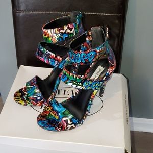 Women Fun colorful heeled sandels